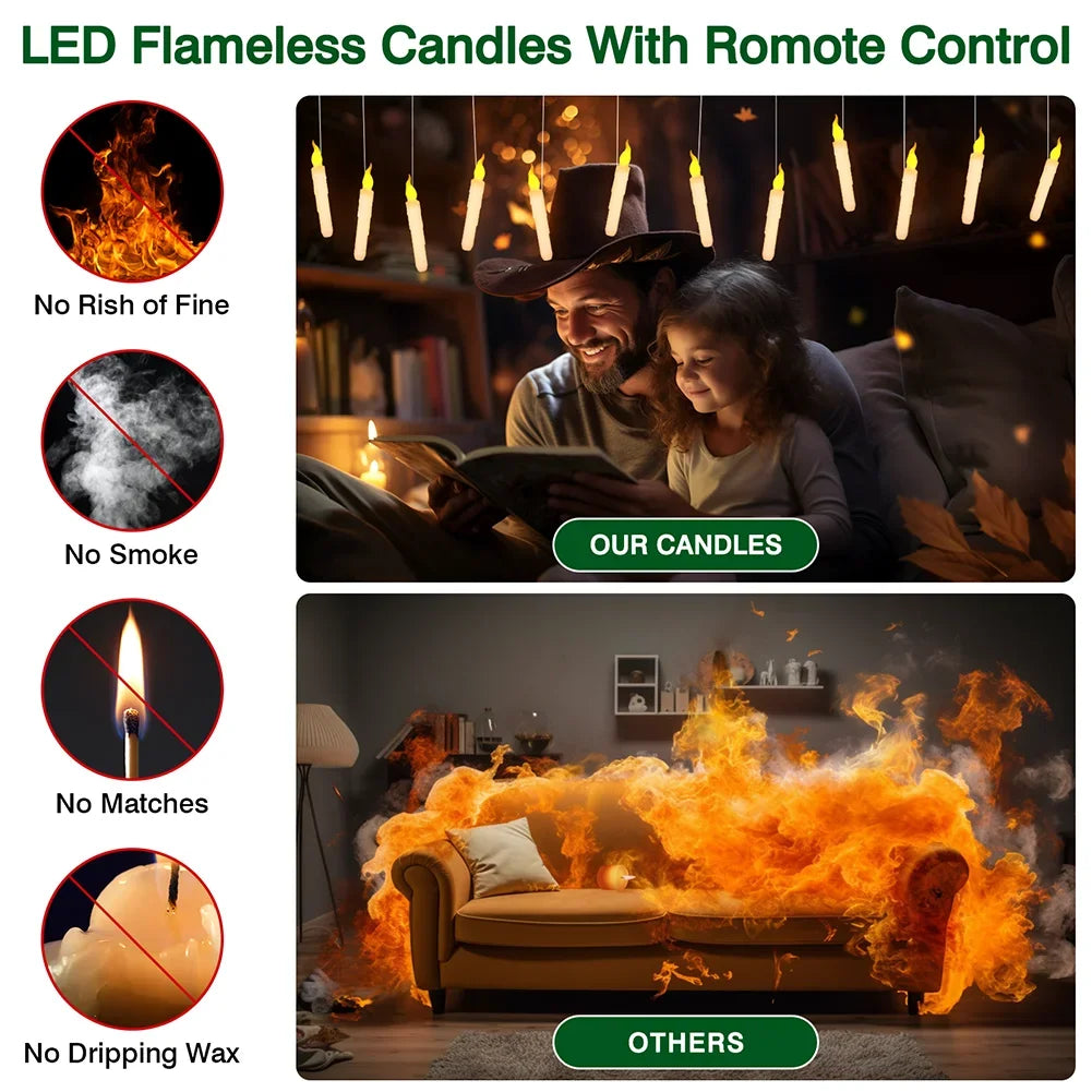 Magic LED Floating Candles Set